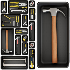 Tool Storage Tray Organizer - 46pcs, Large 30 Tool Box Organizers