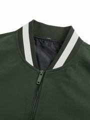 Casual Baseball Collar Jacket for Autumn Winter