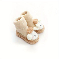 Baby Girls Kids Thickened Warm Socks Floor Shoes For Infants