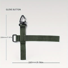 2pcs Glove Storage Strap with Metal Clip for Mountaineers