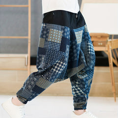 Men's Block Loose Harem Pants