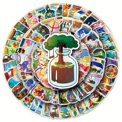 100pcs Cartoon Bottle Graffiti Stickers for Phone Laptop Car