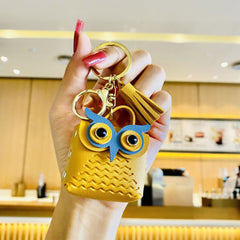 Cute Owl Coin Purse Keyring with Lobster Clasp
