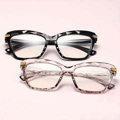 Cat Eye Anti Light Glasses For Women Men Students Jelly Frame
