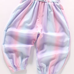 Toddler Girls Gradient Tie Dye Sweatpants Elastic Waist Casual Loose Sports