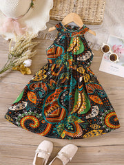 Girls Sleeveless Birthday Princess Dress Kids Summer Clothes