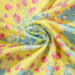 Floral Print Bandana Silk Scarf Headband Handkerchief Face Covering