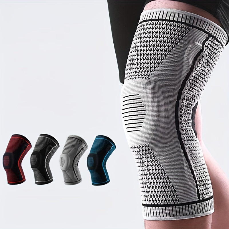 1pc Sports Cycling Silicone Knee Leg Sleeve Protective Gear