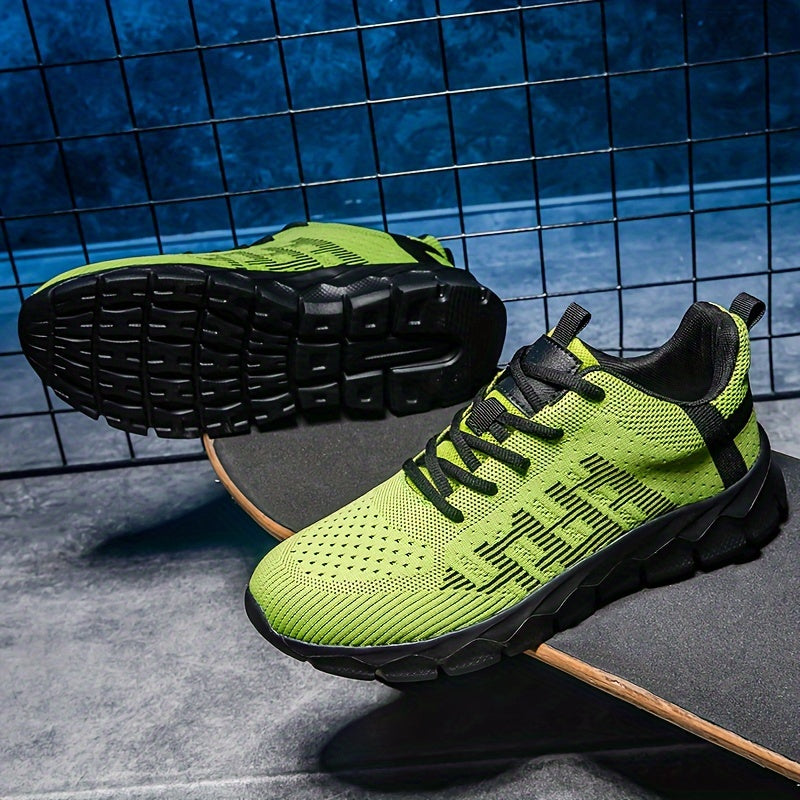 Boys Woven Knit Sneakers for Outdoor Activities