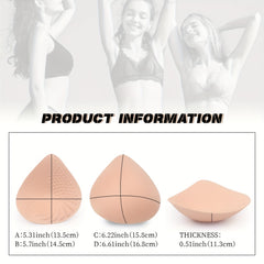 2 Pairs Soft Bra Insert Pads Women's Lingerie Accessories