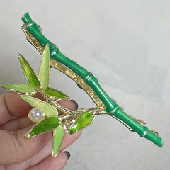 Vintage Flower Hair Claw Floral Claw Clips Ponytail Holder Hair Accessorie