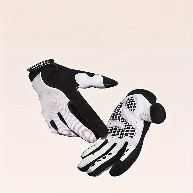 Warm Cycling Gloves Waterproof Windproof Shock-absorbing Non-slip Leather
