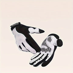 Warm Cycling Gloves Waterproof Windproof Shock-absorbing Non-slip Leather