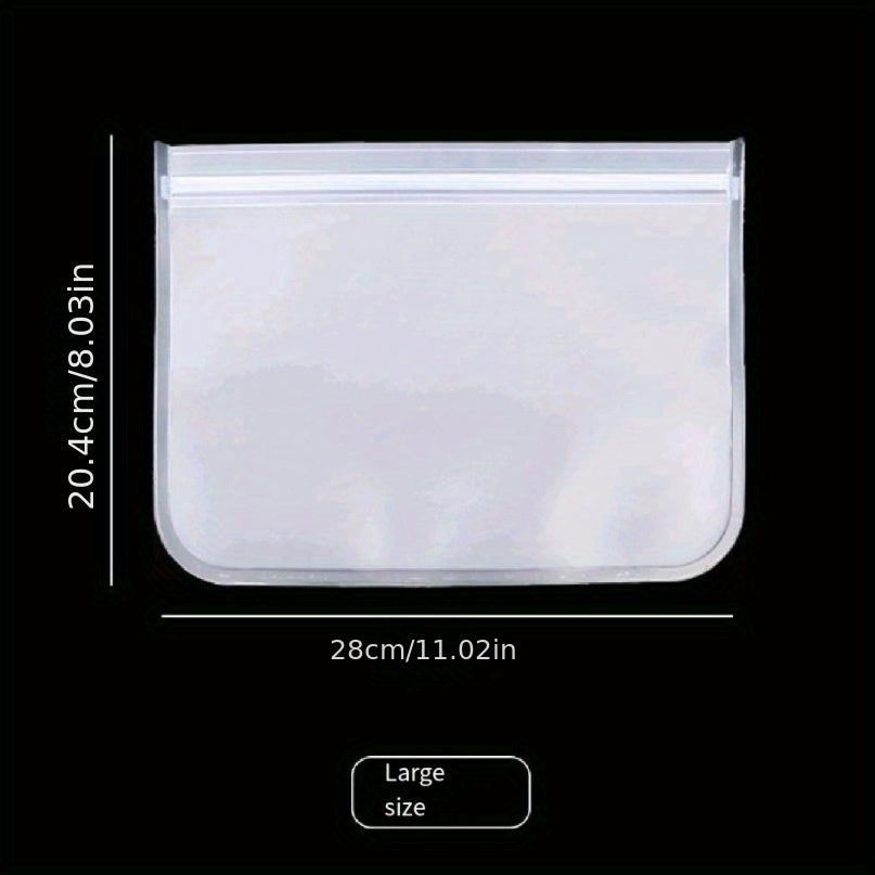 1pc Reusable Silicone Food Bags Leak Proof BPA Self Sealing Storage