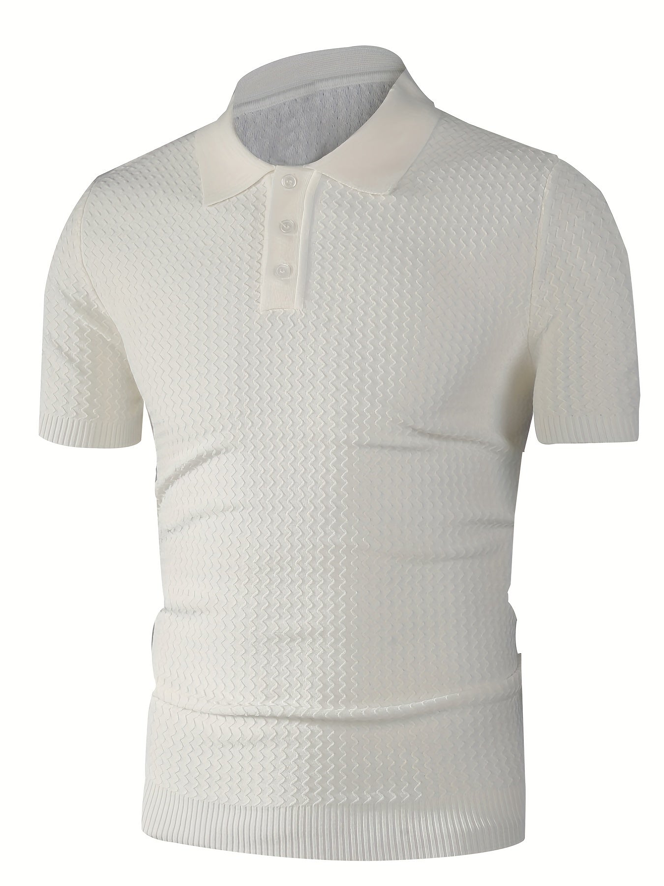 Classic Polo Shirt Men's Business Casual Lapel Button-Up Polo Shirt