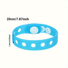 6pcs Silicone Adjustable Bracelet Jewelry Holiday Party Gift Accessories