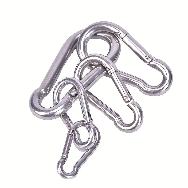 Stainless Steel Carabiner Snap Hook for Keychain and Outdoors