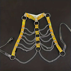 Sexy Chain Halter Bra Harness Strappy Cage for Lingerie