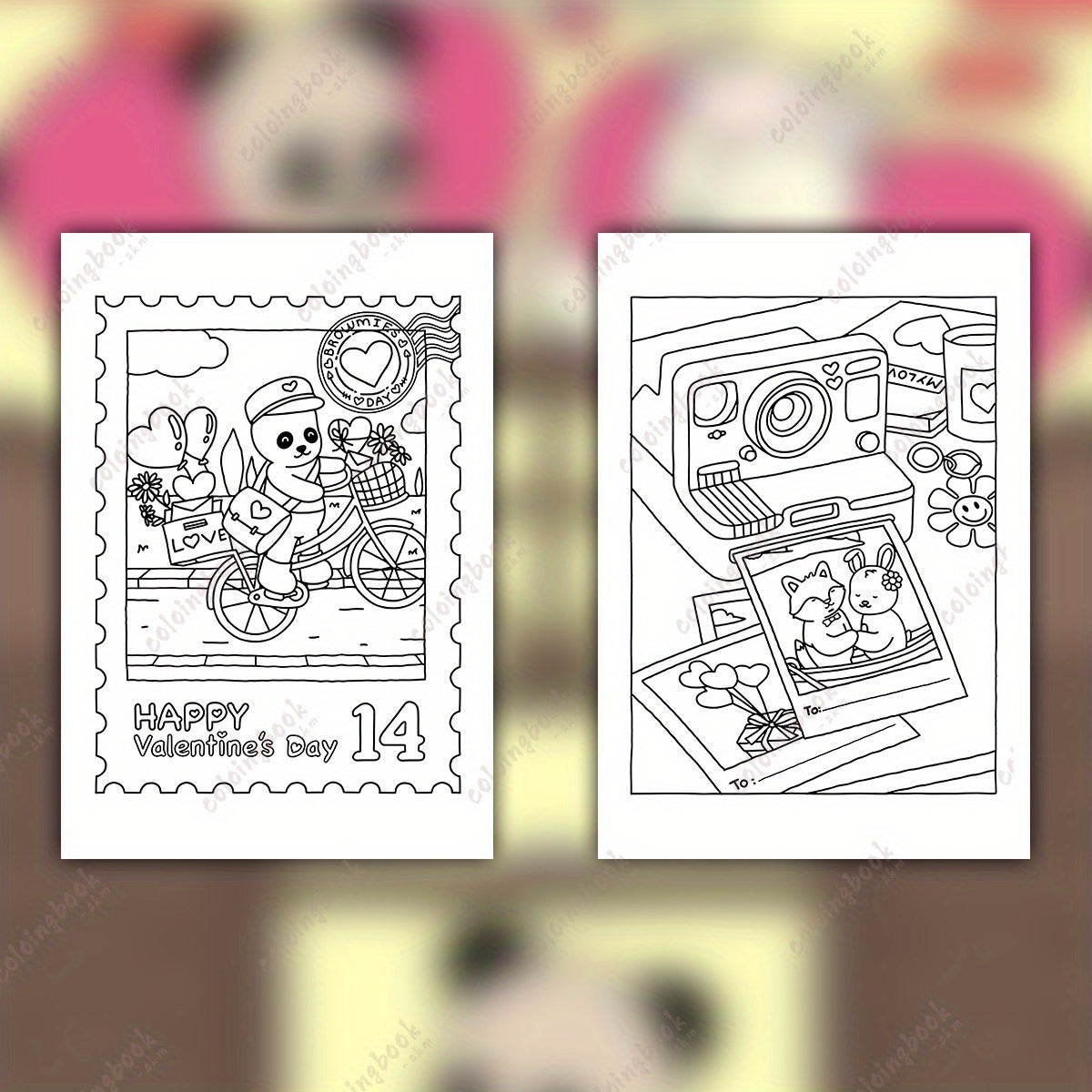 Deluxe Betty and Friends Coloring Book for Adults - 22 Thickened Pages