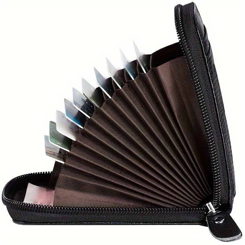 Men's PU Leather Card Case Coin Cards Holder Bag