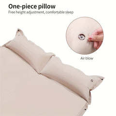 Outdoor Double Inflatable Mattress - Moisture Proof & 1 2in Thick