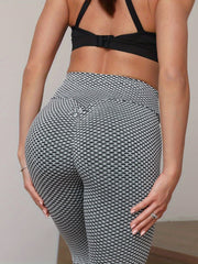 Gray Tight Trousers Sports Fitness Yoga Leggings Women's Activewear