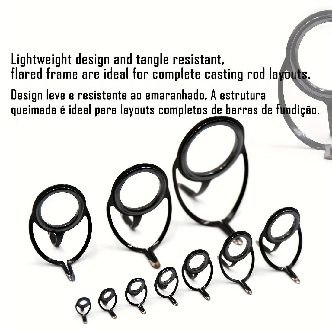 Stainless Steel Fishing Rod Guide Rings 4-38mm 50pcs/100pcs
