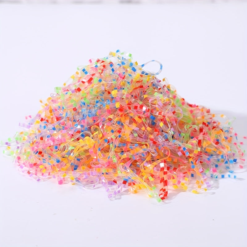1000pcs Girls Mini Hair Ties Set Colorful Elastic Hairbands