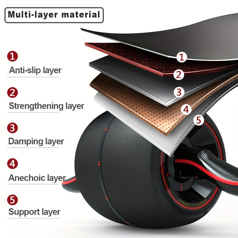 Ab Wheel Home Fitness Equipment Men Women Reduce Belly Push Roller