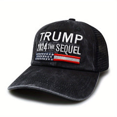 Distressed Trucker Hat Vintage Embroidery Baseball Cap