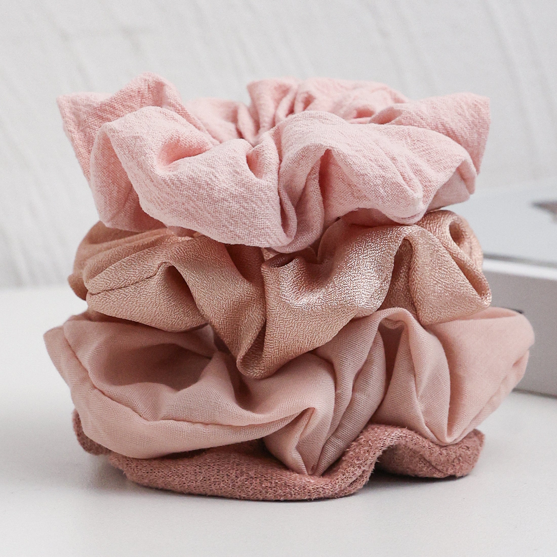 4pcs Large Scrunchie Hair Tie Set for Women