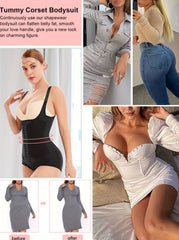Tummy Control Bodysuit Body Shaper Slim Fit Jumpsuit