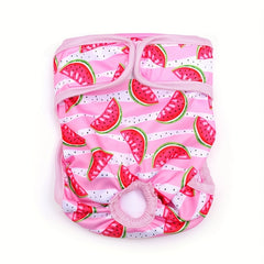 Reusable Washable Female Dog Diapers Dog Physiological Pants Diapers Print