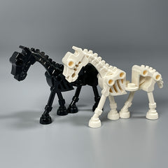 ABS Skeleton Warhorse Building Blocks Military Scene Knight on Horseback