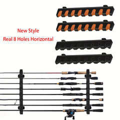 6 Hole Wall Mounted Fishing Rod Rack - Organize & Display Your Poles