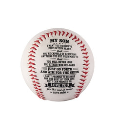 MY SON Personalized Baseball - Size and Weight - Gift for Boys and Baseball Fans