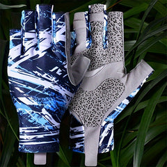 Sun Protection Tactical Fishing Gloves Breathable Non-slip Half Finger Gloves