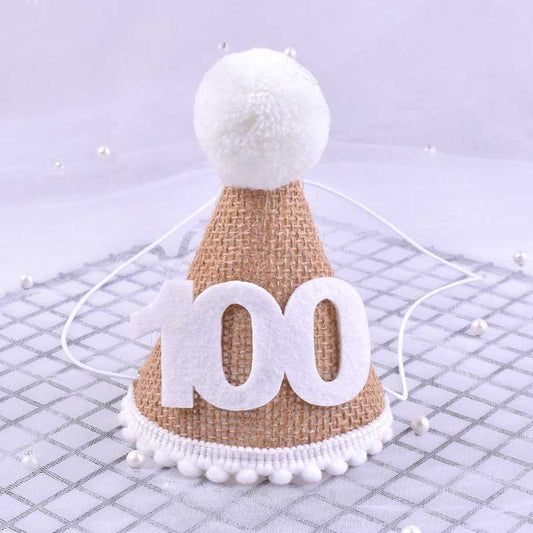 One Year Old Baby Birthday Hat Photo Prop
