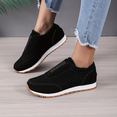 Women's Breathable Slip On Sneakers Comfortable Outdoor Walking Shoes