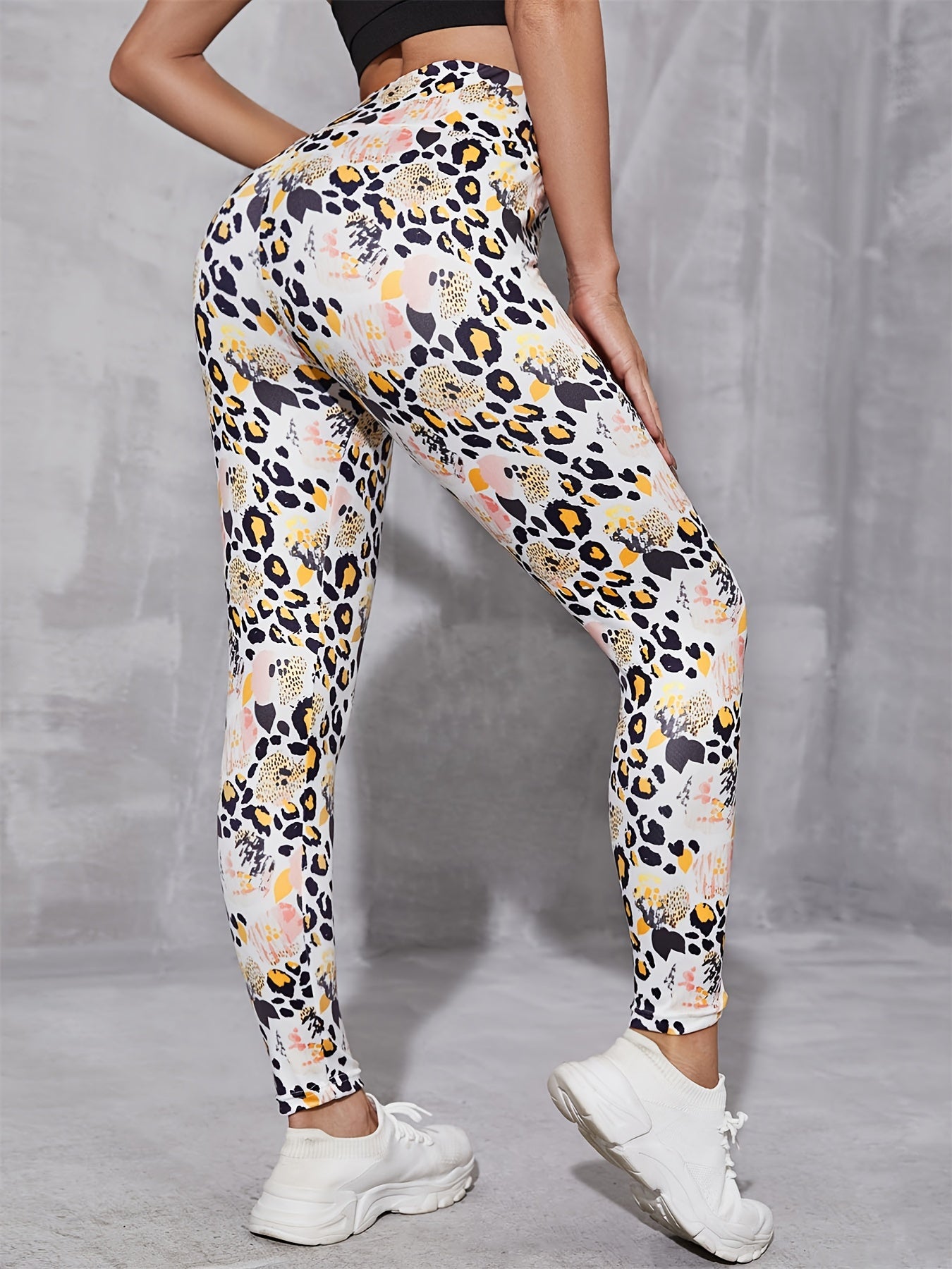 Leopard Print Yoga Leggings High Stretch Fitness Pants