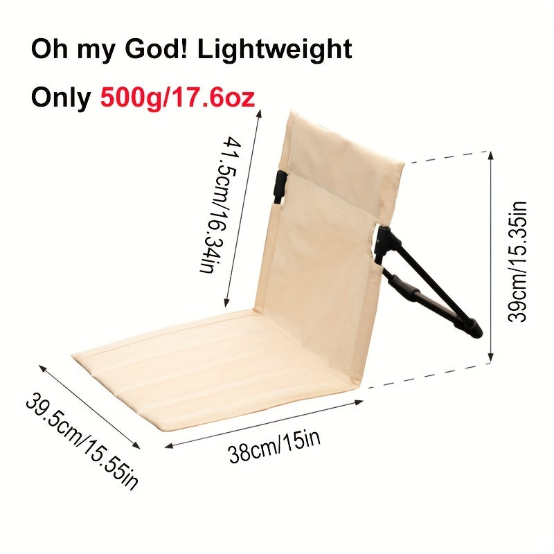 Portable Camping Chair with Storage Bag, Lightweight and Foldable