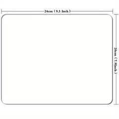 Non Slip Rubber Mousepad Mat - Perfect For Office