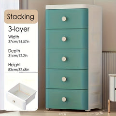 Drawer Storage Cabinet Plastic Layer Storage Shelf For Clothes Toys Craft