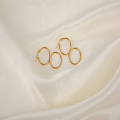 Y2K Rock Stainless Steel Infinity Symbol Hoop Earrings Set for Girls