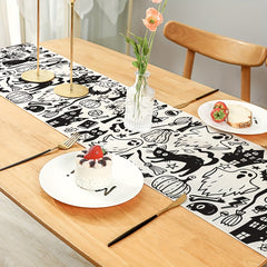Halloween Table Runner Scary Holiday Dining Decor