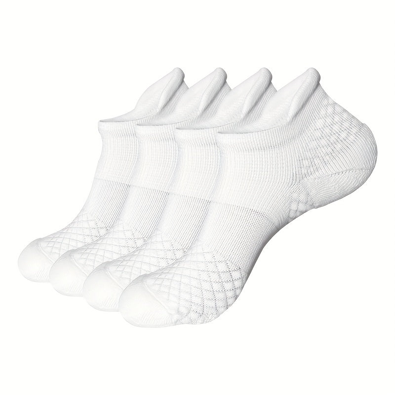 Men's Cotton Anti Slip Low Cut Socks Athletic Cushioned