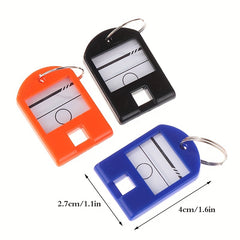 10pcs Keychain Key Tag ID Name TEL Number Marker Tag Baggage Tag