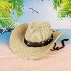 Skull Head Grass Hat Sunshade Straw Hat Travel Seaside Unisex