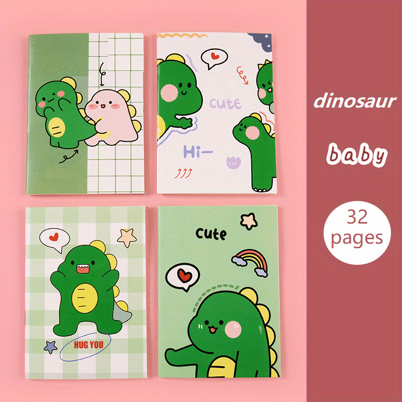 4pcs Cartoon Girl Heart Mini Notebook Student Gift Office Supplies