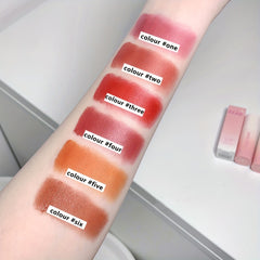 6 Colors Velvet Lip Glaze For Everyday Full Rich Look
